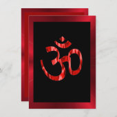 Hindu's Om red Kaart (Voorkant / Achterkant)