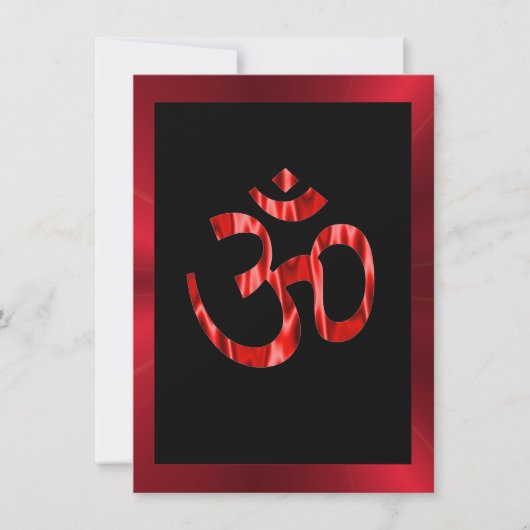 Hindu's Om red Kaart (Voorkant)