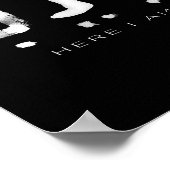 Hineni Here I Am Christians Hebrew Word  Poster (Hoek)