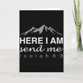 Hineni Here I Am Send Me Christians Hebrew Words  Kaart (Voorkant)