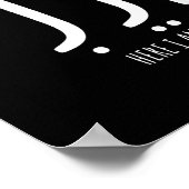 Hineni Here I Am Send Me Christians Hebrew Words  Poster (Hoek)