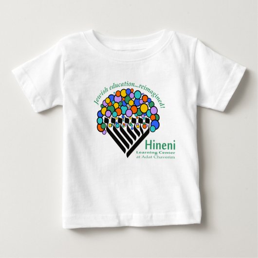 Hineni Learning Center Babies' T-Shirt - White (Voorkant)