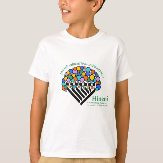 Hineni Learning Center Kid's T-Shirt - White (Voorkant)