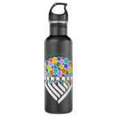 Hineni Learning Center Water Bottle - Matte Black Waterfles (Voorkant)
