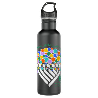 Hineni Learning Center Water Bottle - Matte Black Waterfles