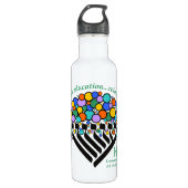Hineni Learning Center Water Bottle - White Waterfles (Voorkant)