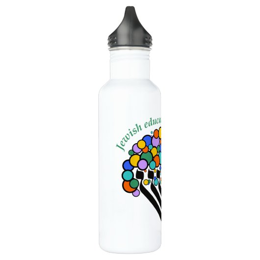 Hineni Learning Center Water Bottle - White Waterfles (Links)