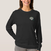 Hineni Learning Center Women's Long-Sleeve Black T-shirt (Voorkant)