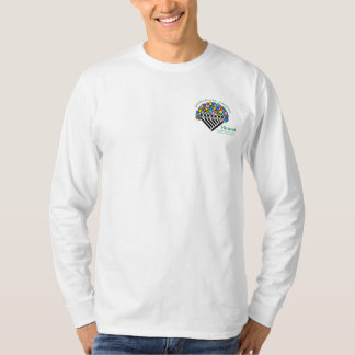Hineni Leercentrum Heren Lange Mouwen - Wit T-shirt