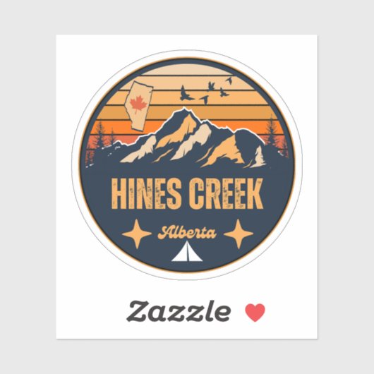 Hines Creek, Alberta Sticker (Vel)
