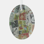 Hing Kong reclamemuur. Glas Ornament (Voorkant links)