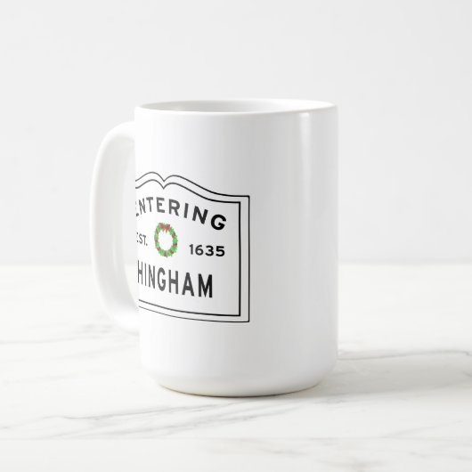 Hingham Christmas Mok - Kies een kleur! (Voorkant links)