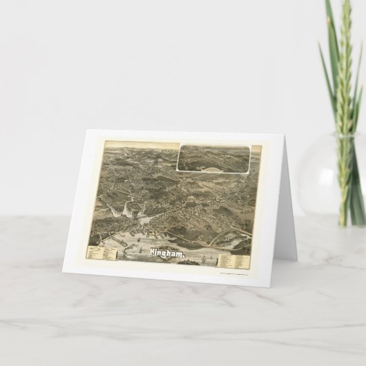 Hingham, de Panoramische Kaart van de doctorandus (Voorkant)