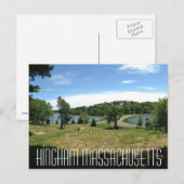 Hingham Massachusetts Briefkaart (Voorkant / Achterkant)