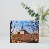 Hingham Massachusetts Old Ship Church Post Card Briefkaart (Staand voorkant)