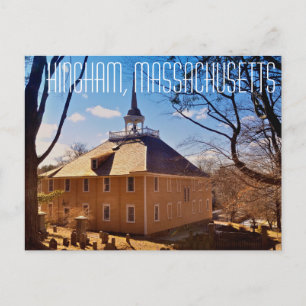 Hingham Massachusetts Old Ship Church Post Card Briefkaart