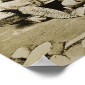 HINGWHA CITY CHINA 1904 PHOTO Girls Eating Rice Poster (Hoek)