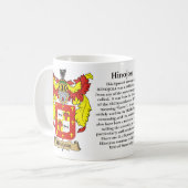 Hinojosa gezindeksel van wapens (Crest) met inbegr Koffiemok (Voorkant links)