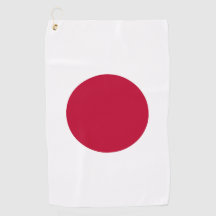 Hinomaru Rijzende Zon Japan Vlag Golf Handdoeken