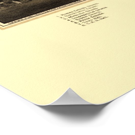 Hinsdale, NH Panoramic Map - 1886 Poster (Hoek)