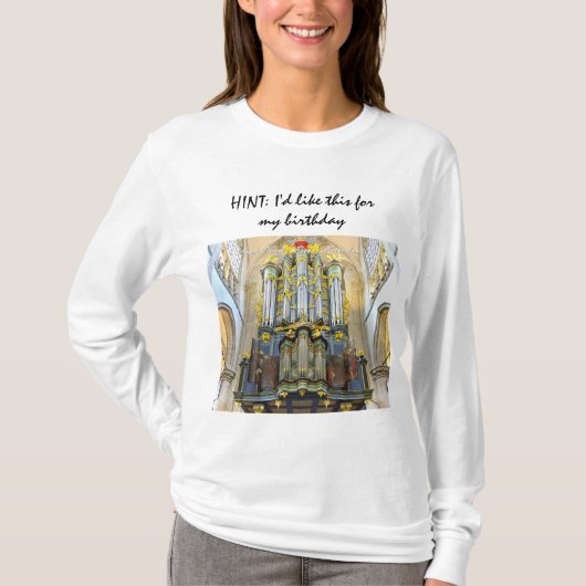 HINT: Ik wil dit graag voor mijn verjaardag - uit  T-shirt (Voorkant)