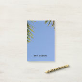Hint van de Tropics Palm Fronds Blue Sky Post-it® Notes (Op bureau)