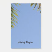 Hint van de Tropics Palm Fronds Blue Sky Post-it® Notes (Voorkant)