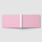 Hint van kersroze effen kleur pastel tint gastenboek (Volledig)