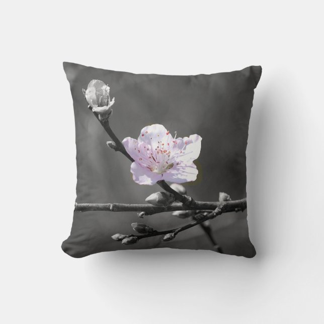 Hint van Roze Cherry Blossom Kussen (Voorkant)