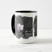 Hint van Roze Cherry Blossom Mok (Voorkant links)