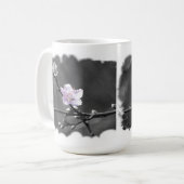 Hint van Roze Cherry Blossom Mok (Voorkant links)