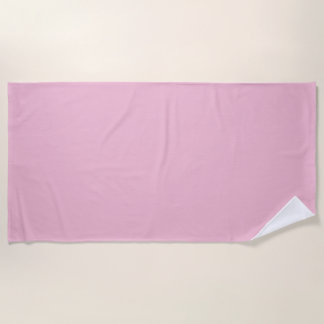 Hint van roze roodachtige massieve pastel tint strandlaken
