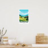 Hinterglemm Oostenrijk Reisprint Poster (Keuken)