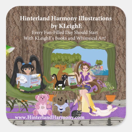 Hinterland Harmony Vierkante Sticker (Voorkant)