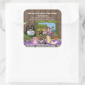 Hinterland Harmony Vierkante Sticker (Tas)