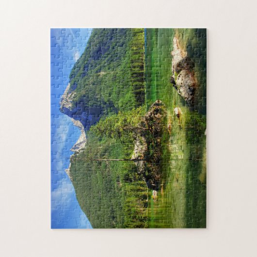 Hintersee Ramsau Beieren. Legpuzzel (Verticaal)
