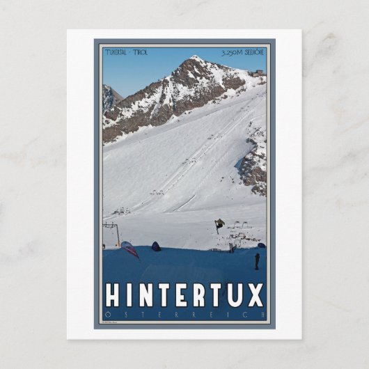 Hintertux Big Air Briefkaart (Voorkant)