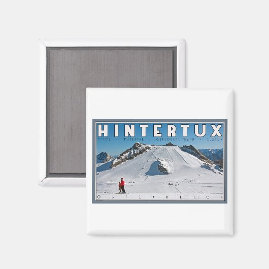 Hintertux - de Gefrorene Wand Magneet (Voorkant / Achterkant)