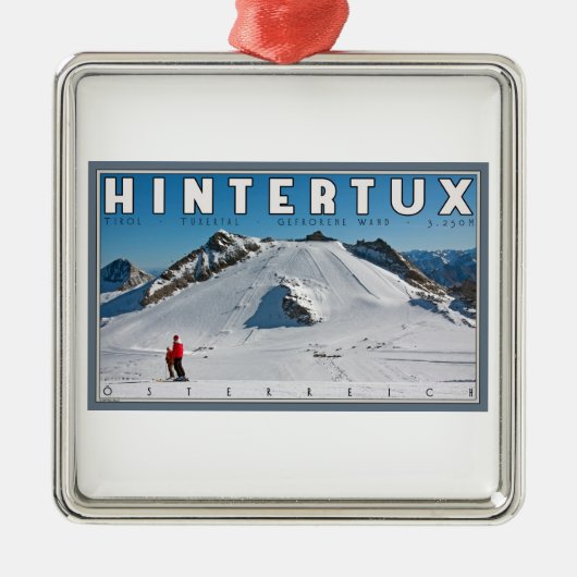 Hintertux - de Gefrorene Wand Metalen Ornament (Voorkant)