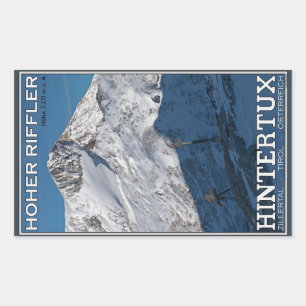 Hintertux - Hoher Riffler Rechthoekige Sticker
