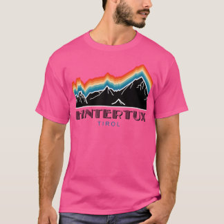 Hintertux Tirol - Zwart Actief T-shirt