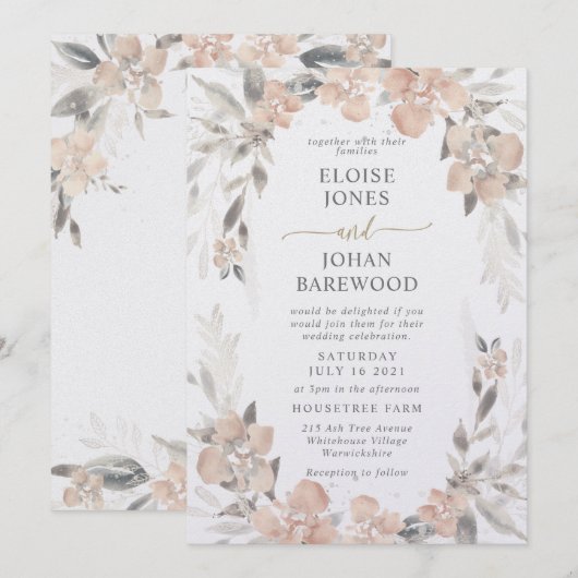 Hints van de zomer kaart (Voorkant / Achterkant)