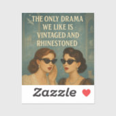 Hints van Violet Rhinestone Drama Sticker (Vel)