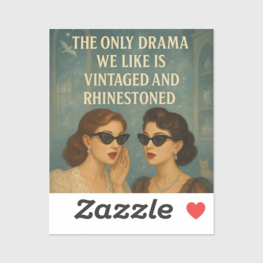 Hints van Violet Rhinestone Drama Sticker (Vel)