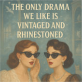 Hints van Violet Rhinestone Drama Sticker (Voorkant)