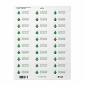 Hioliday Tree Aangepaste kerstkaart ticker Etiket (Full Sheet)