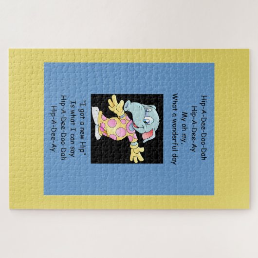 Hip-A-Dee-Doo-Dah - Fun Hip Replacement Legpuzzel (Horizontaal)