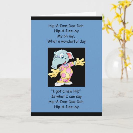 Hip-A-Dee-Doo-Dah Kaart (Gele Bloem)