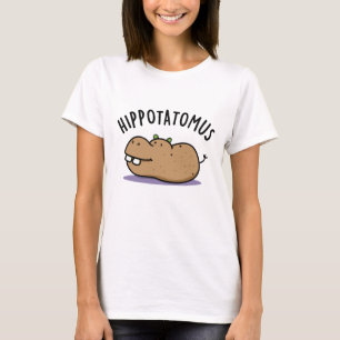 Hip-aardappel-mus Funny Hippo Pun T-shirt