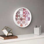 Hip Abstract halve cirkels Fusion Art Patroon<br><div class="desc">Mooie moderne schuimvormgeving, violet paars, koraalrood, wazig roze en wit gekleurde geometrische cirkels en halve cirkels op een scherpe witte achtergrond. Een elegant, stijlvol en eclectisch minimalistisch ontwerp voor de artistieke interieurontwerper, de artistieke decorator van het interieur, de populaire heuptrendsetter, de retro-kunststijl of de abstracte digitale geometrische motief minnaar. Pas...</div>